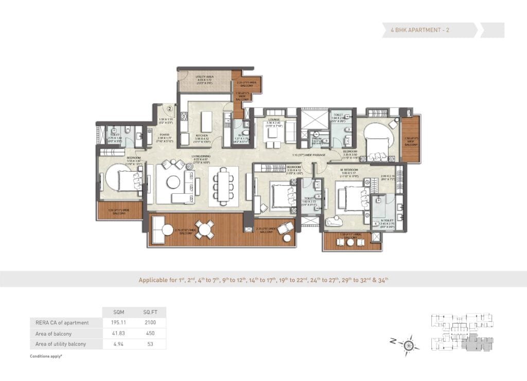 20180613050102-Kalpataru-Vista-Unit-Plan---4-BHK-Apartment-2-set-1- 20180613050102 Kalpataru Vista Unit Plan 4 BHK Apartment 2 Set 1 1024x741