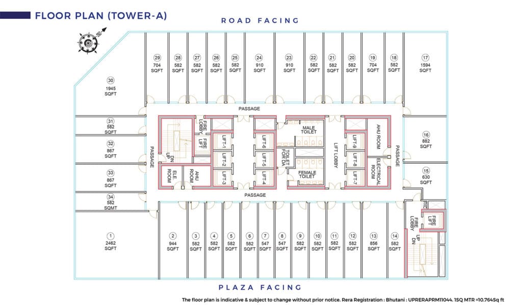 Floorplan Tower A 2 1024x598