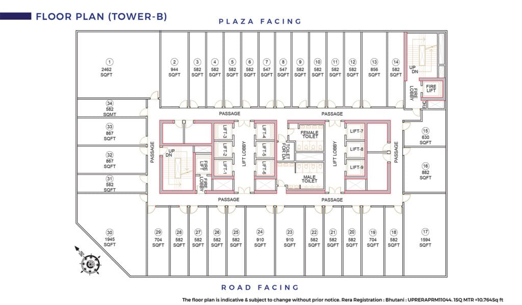 Floorplan Tower B 2 1024x598